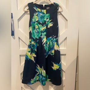 Sleeveless Professional Floral Dress